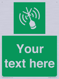 Custom sign safe condition Emergency position beacon